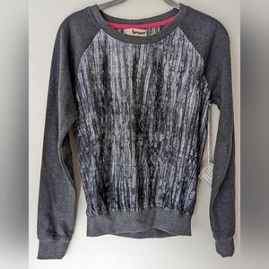 NWT Lemlem gray print mixed media sweatshirt XS